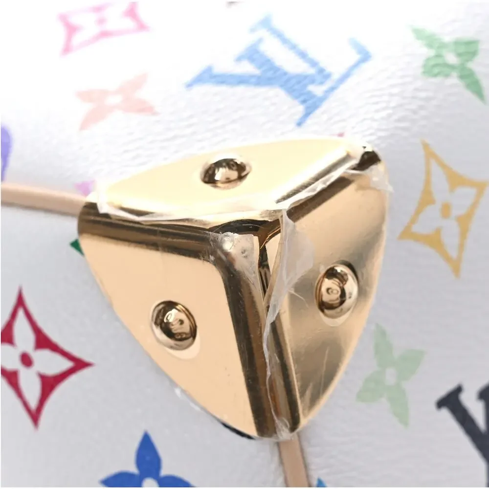 Louis Vuitton Multicolor Keepall Murakami LV X TM Monogram Bandouliere 45 White